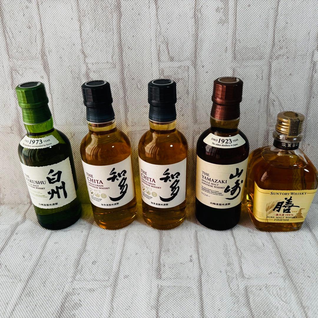 サントリー白州・山崎・知多・膳180mlミニボトルセット