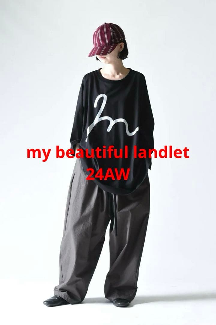 【24AW my beautiful landlet プリントフリーサイズT】