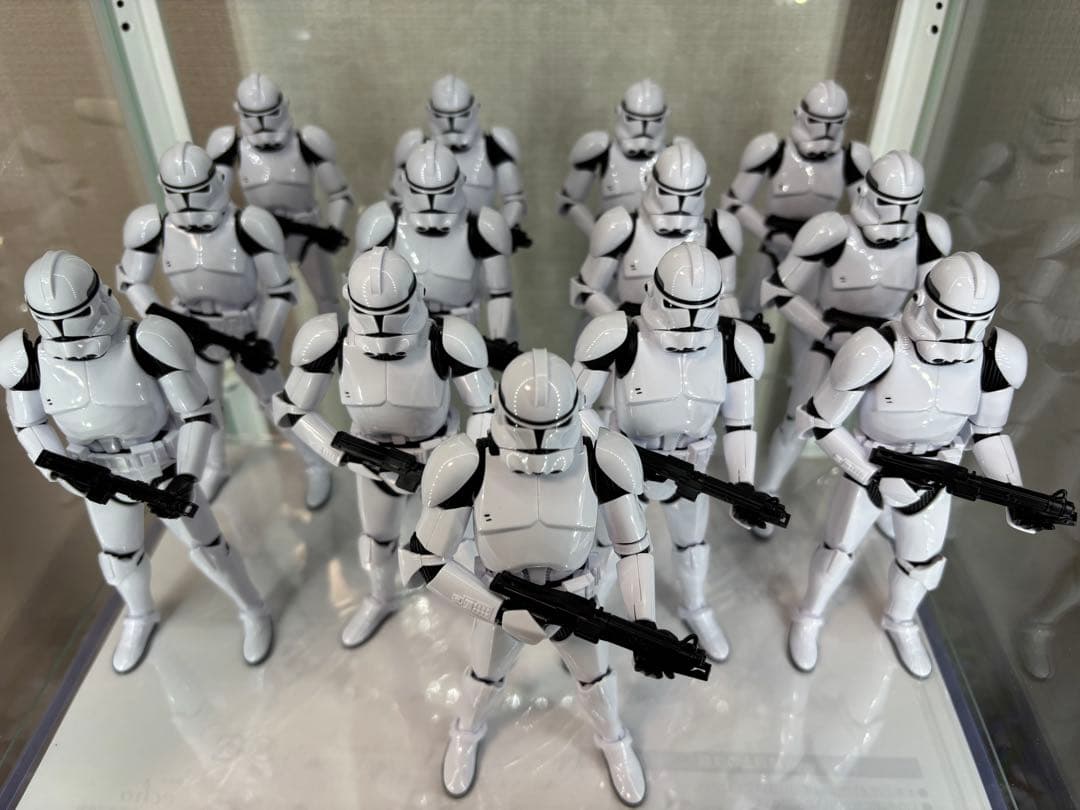 クローン軍団 13体＋ストーム部隊3体 プラモセット　（組立済）【軍団増強向け】