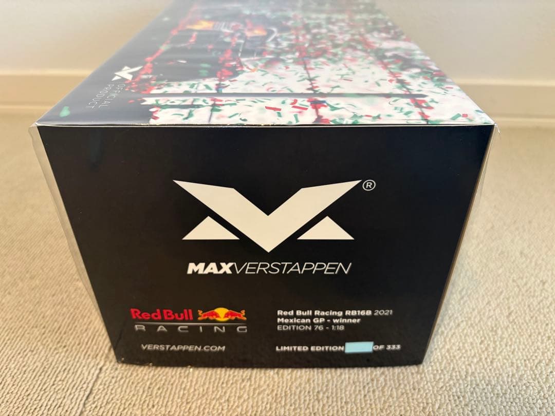 【未開封】MV公式 ミニチャンプス1/18 フェルスタッペン2021メキシコ