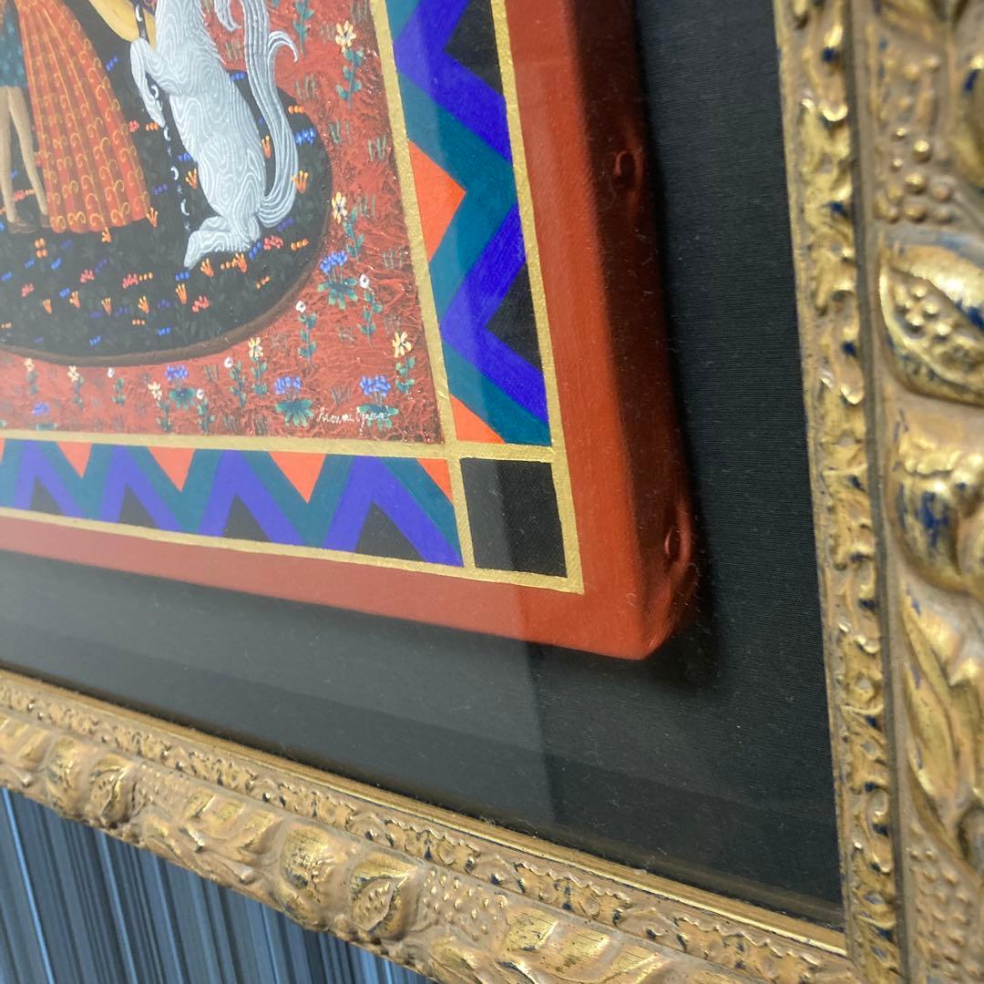 小澤摩純「ラバーズ」アクリル絵の具ペインティング(直筆)