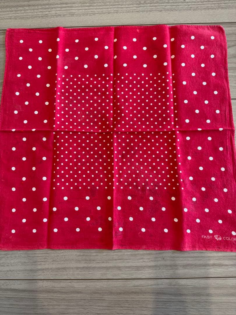 ビンテージ　希少　50s バンダナ　下鼻　象　ドット