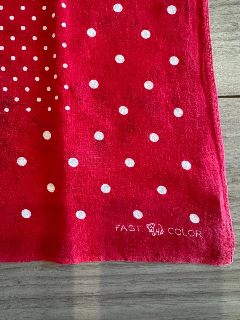 ビンテージ　希少　50s バンダナ　下鼻　象　ドット