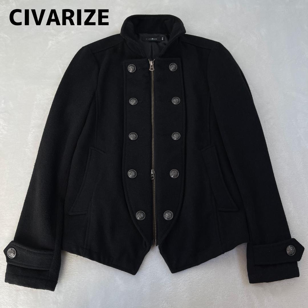 CIVARIZE　ナポレオンジャケット　ブラック　ウール