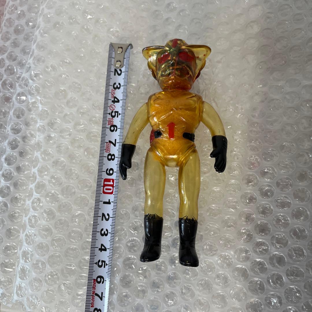 ⚠️激レア　人気　超人バロムワン　スケルトン　ミドルサイズ　ソフビ　当時物　ポピー