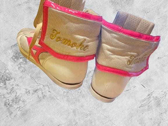 ★【特注品】ミズノボクシングシューズ・エナメル仕様 ・カラーオーダー・刺繍有★