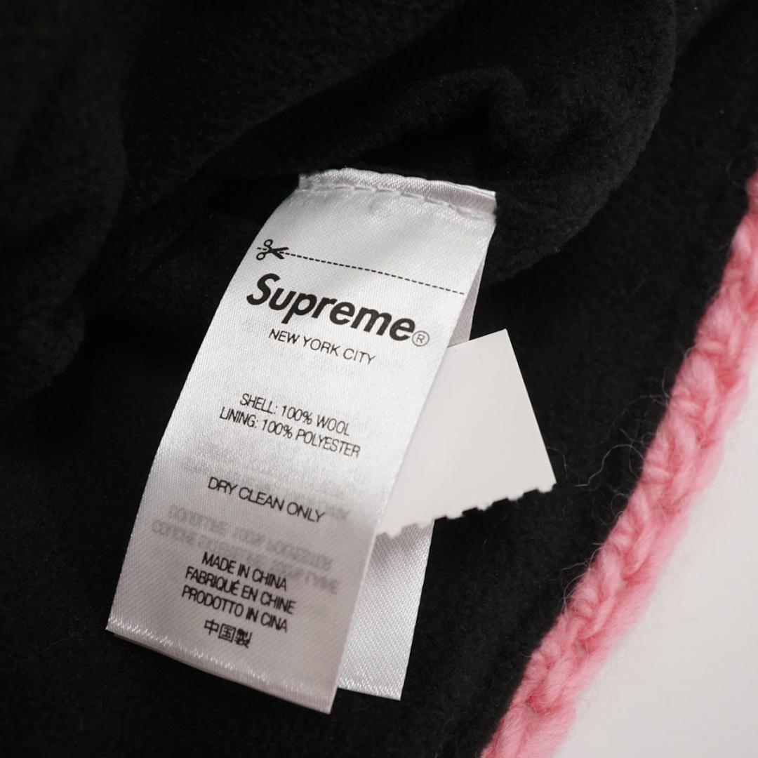 【新品未使用タグ付き】Supreme シュプリーム クロシェビーニー ピンク