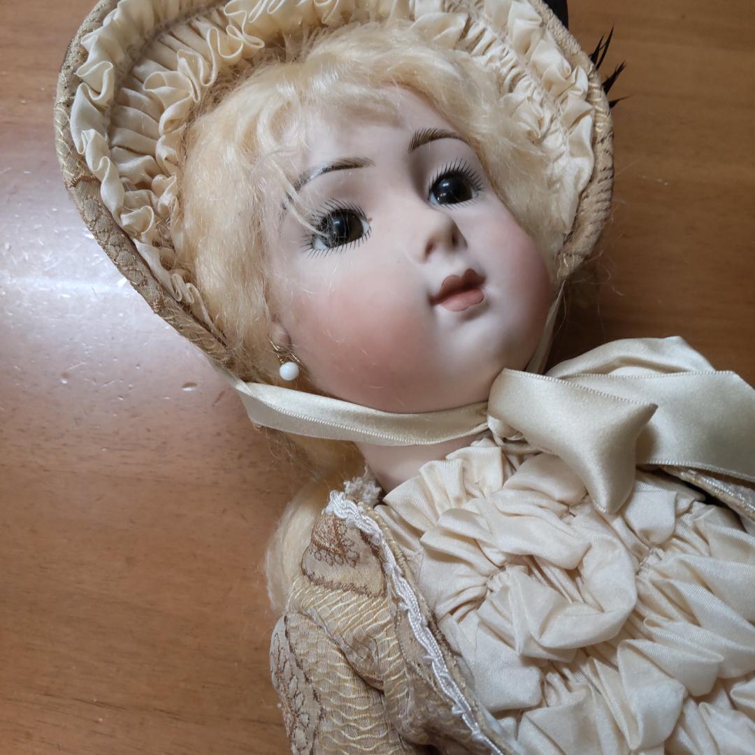 値下げ依頼不可　アンティークドールリプロ　作家　ビスクドール