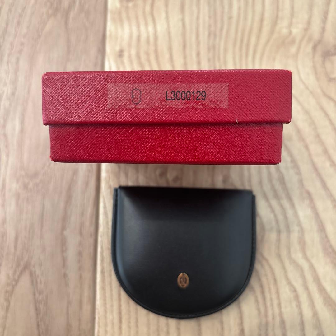 Cartier 黒 レザー ケース 箱付き L3000129