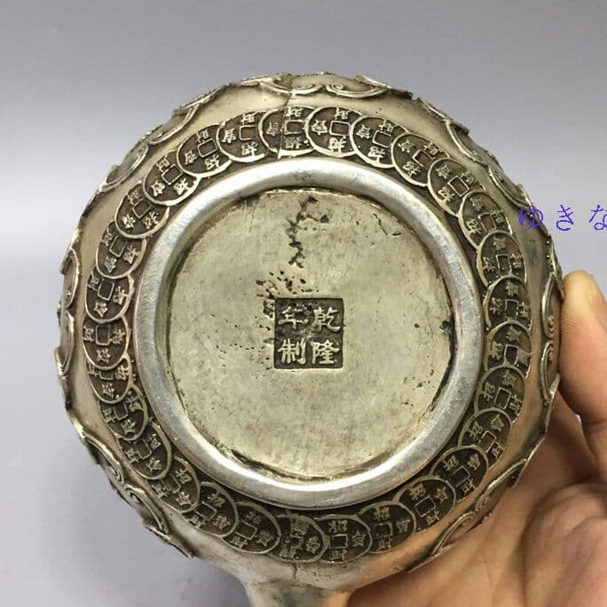 骨董品五福壺、徳利の置物r