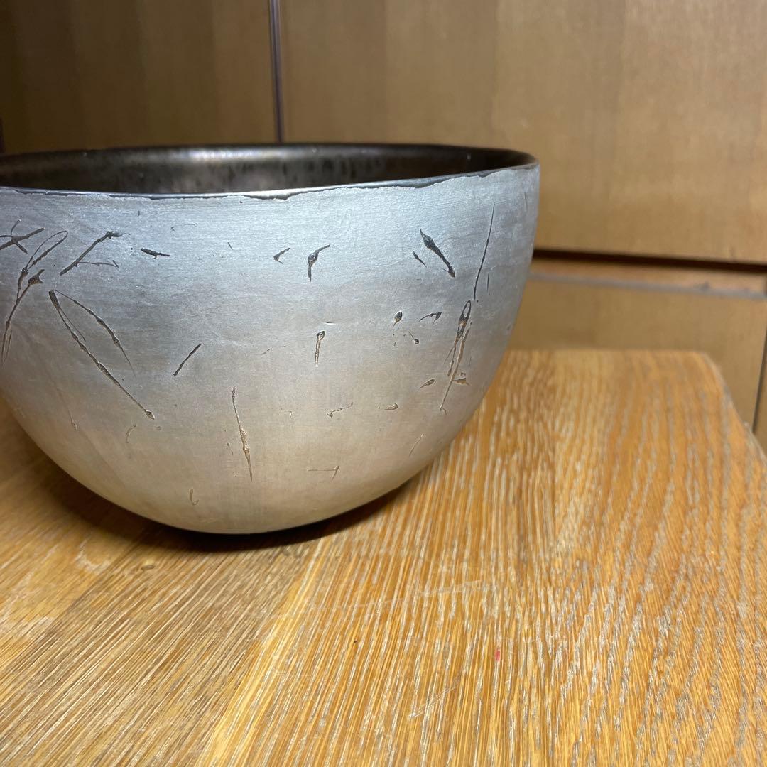内田鋼一　銀彩ボウル　箱なし