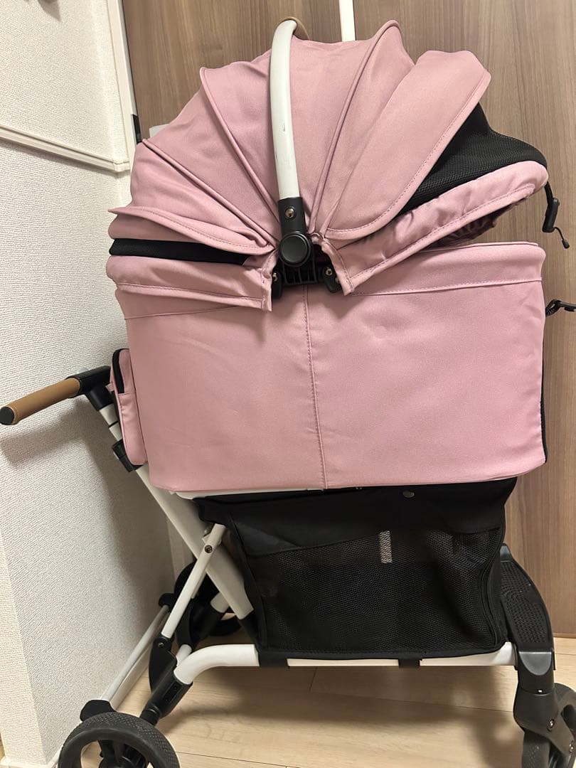 AIR BUGGY wizX チェリーピンク レインカバー、クッション付き