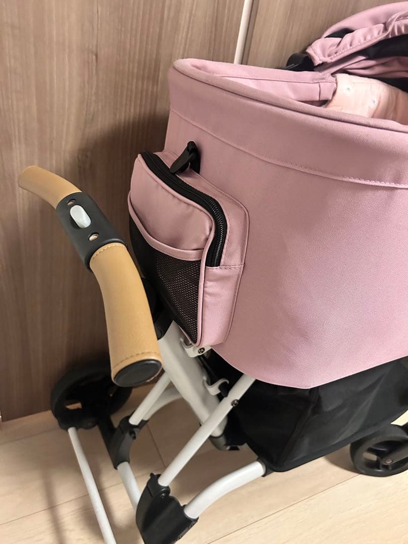 AIR BUGGY wizX チェリーピンク レインカバー、クッション付き