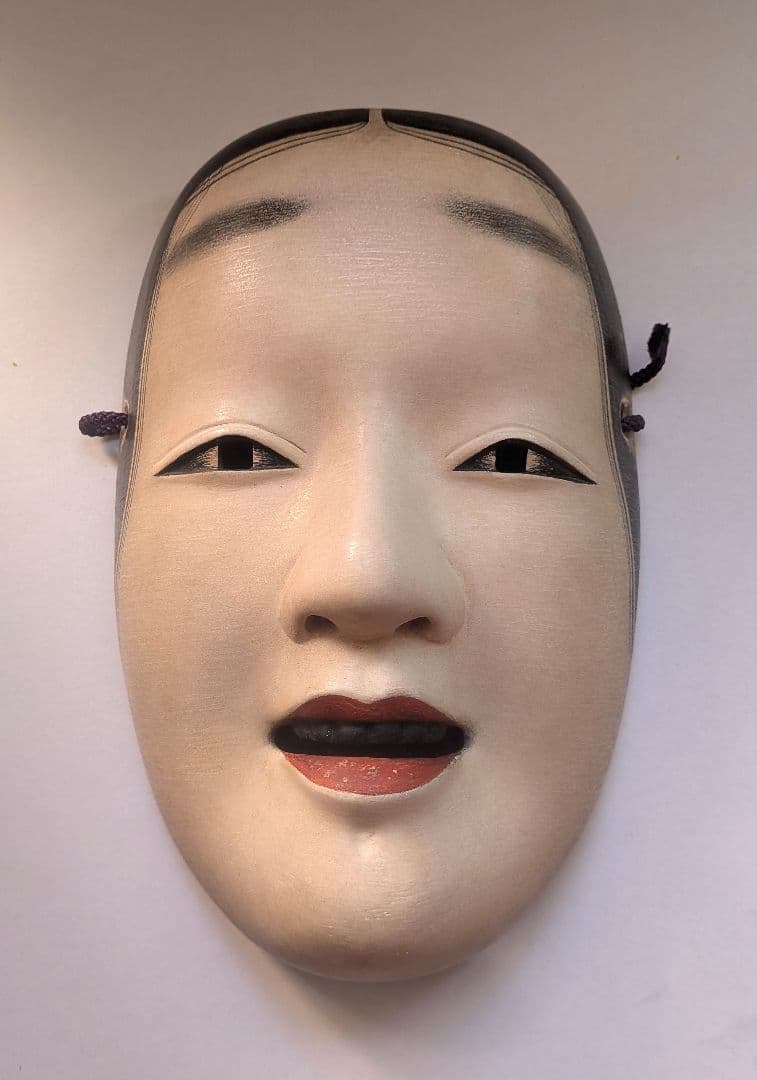 Wooden Noh Mask　木製能面