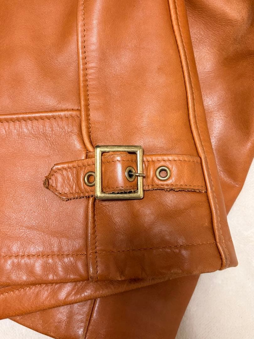 外観美品✨ 【米国製】schott トラッカージャケット 103US 34 茶色