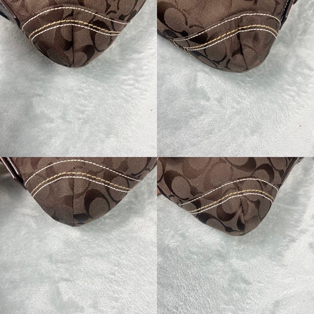 バッグ Vintage Coach Soho Bag Signature Brown