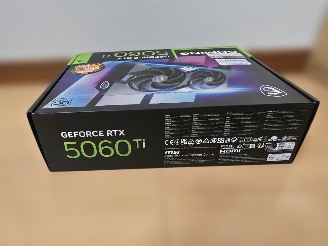【新品未使用】MSI GeForce RTX 5060 Ti 8G グラボ
