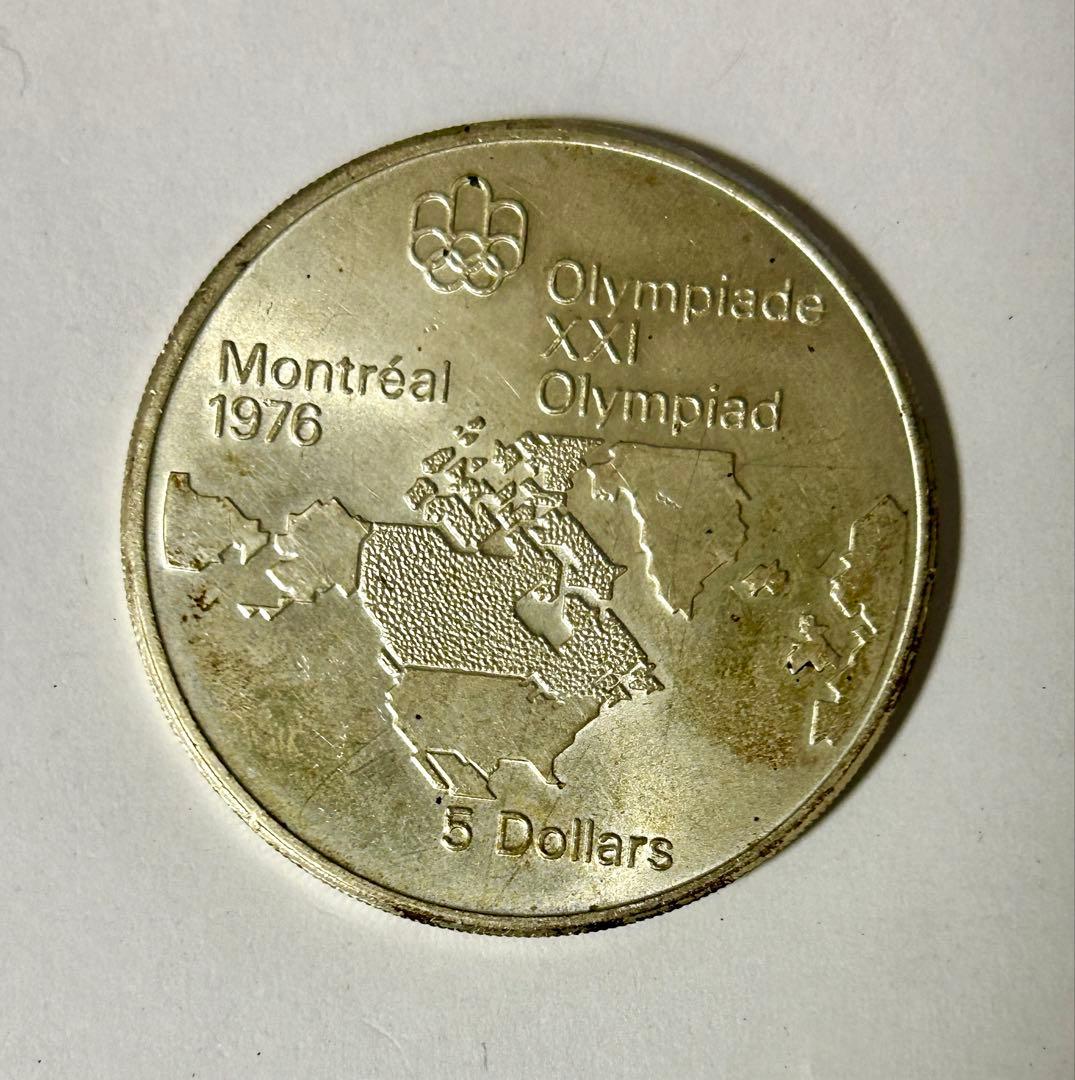 カナダ　モントリオールオリンピック　1976年記念銀貨　4枚セットケースなし