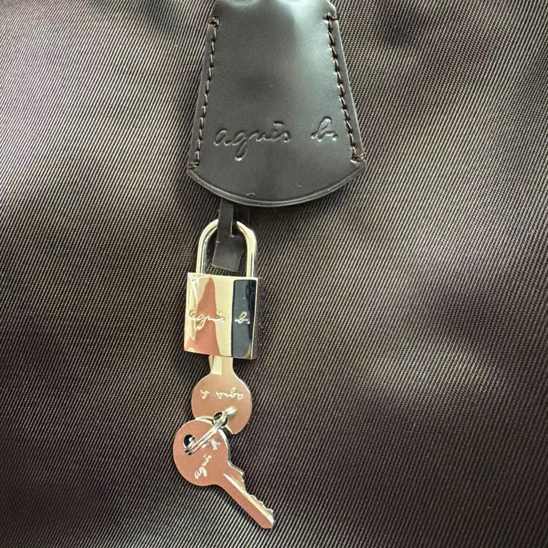 agnes b.アニエスベー大量2wayトートバッグ ボストンバッグ　帰省　濃茶