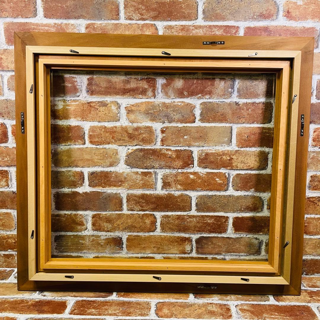 額縁【オーク色】中古美品 油彩額縁 F10サイズ キャンバス用