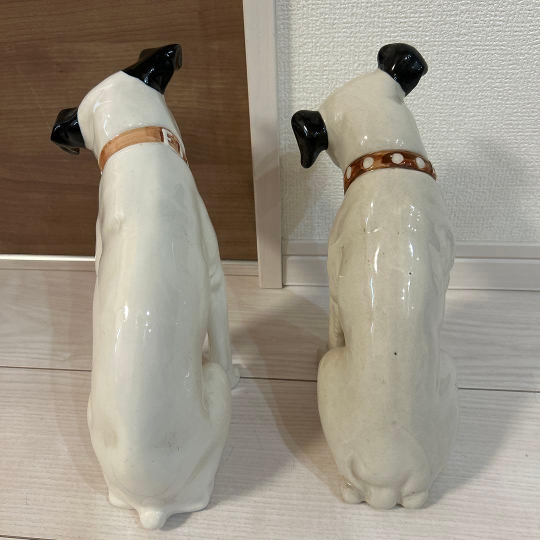 Victor ビクター犬　ニッパー　陶器置物　5匹