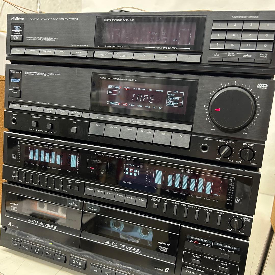 Victor ステレオデッキ　DR-E5500 DC-5500 スピーカーセット