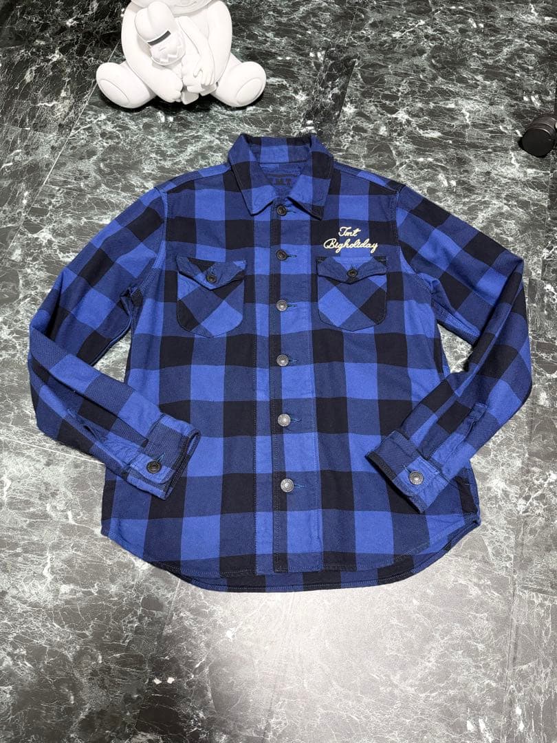TMT PIECE DYED BUFFALO CHECK SHIRTS Lサイズ