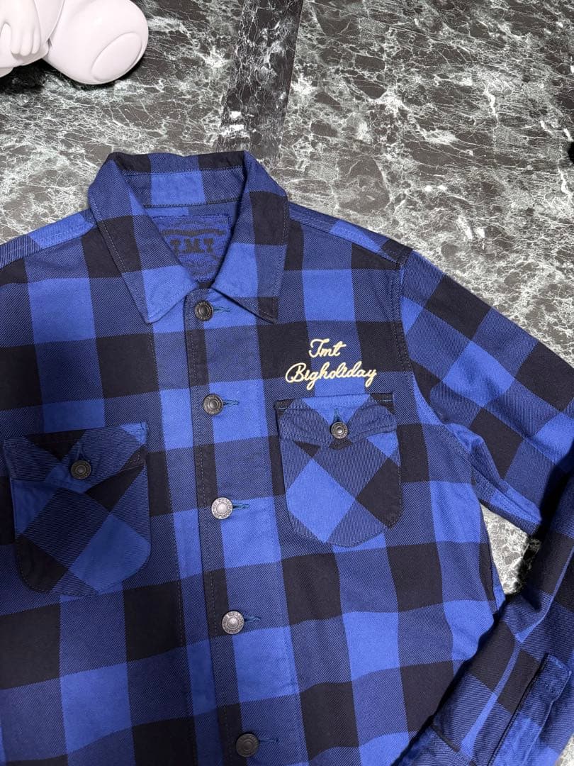 TMT PIECE DYED BUFFALO CHECK SHIRTS Lサイズ