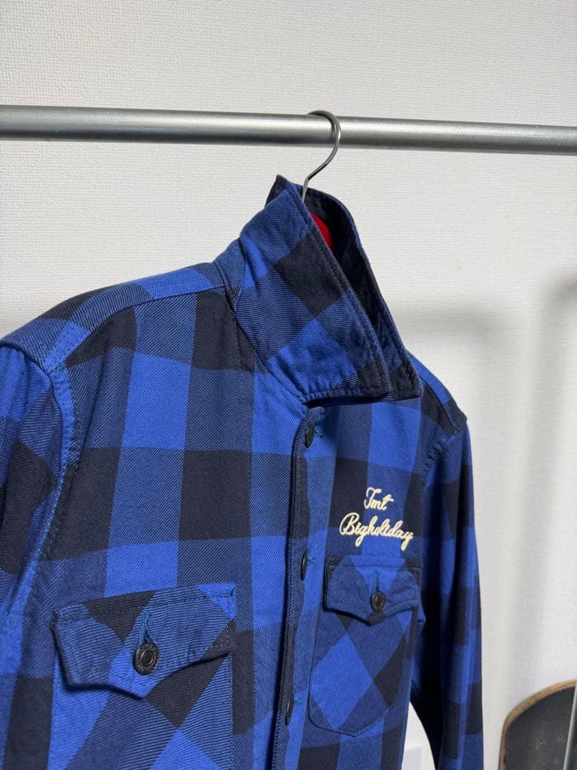 TMT PIECE DYED BUFFALO CHECK SHIRTS Lサイズ