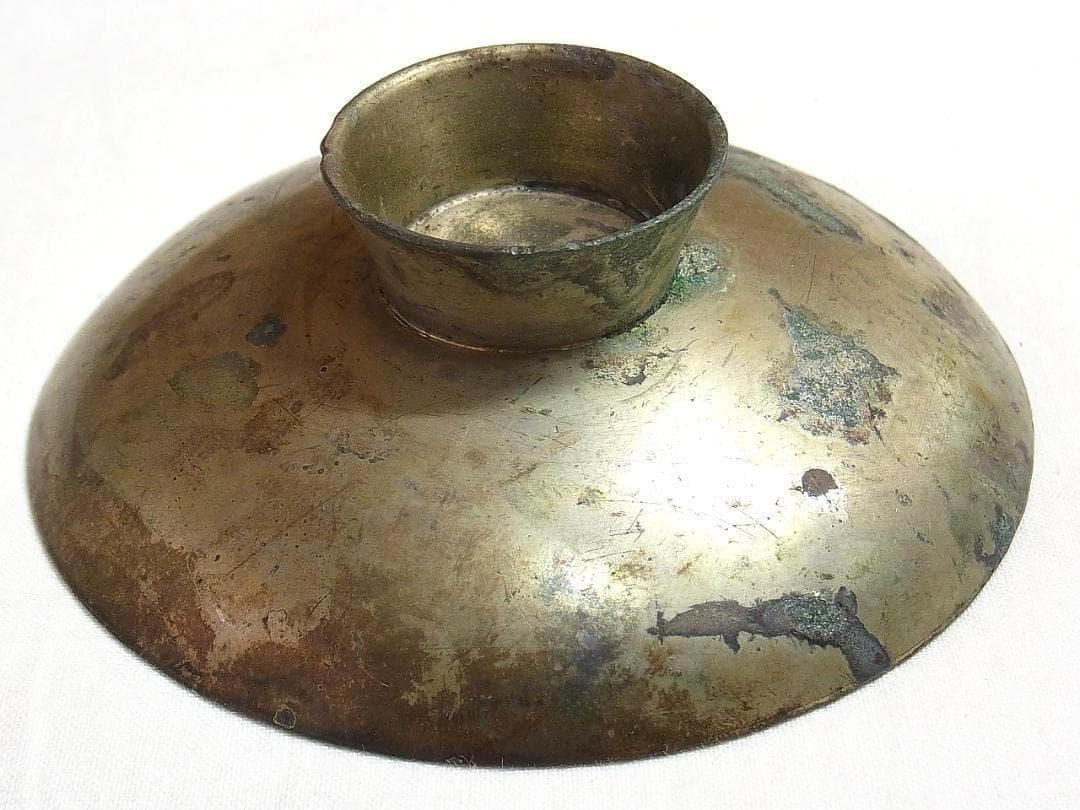 4》【希少】旧日本軍 明治期 日清戦争 勝利記念 金属製軍杯 2点セット レトロ