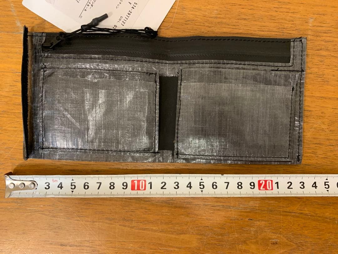 N0830-6★未使用 and wander 財布 グレー