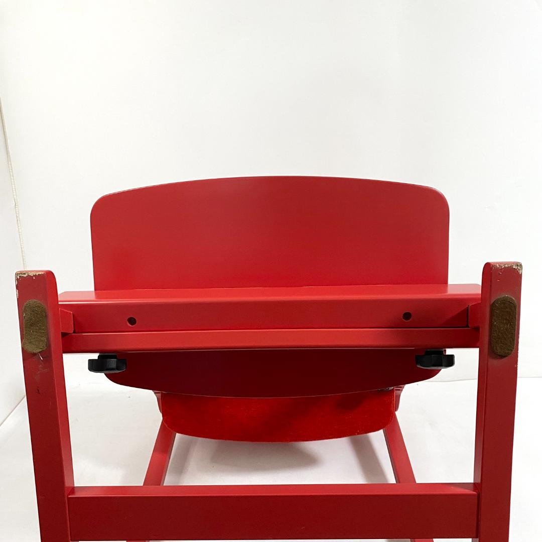 豊橋木工 UPRIGHT チェア レッド