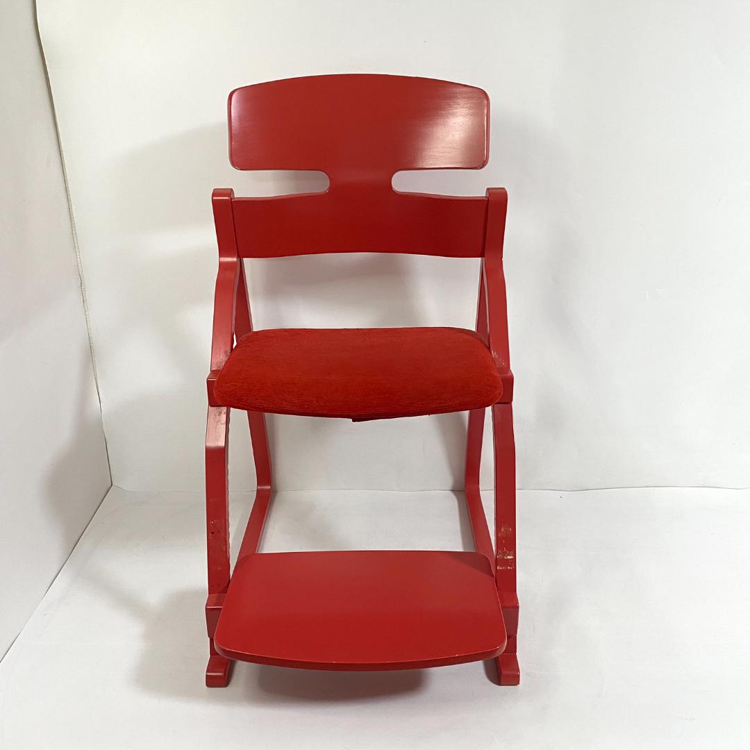 豊橋木工 UPRIGHT チェア レッド