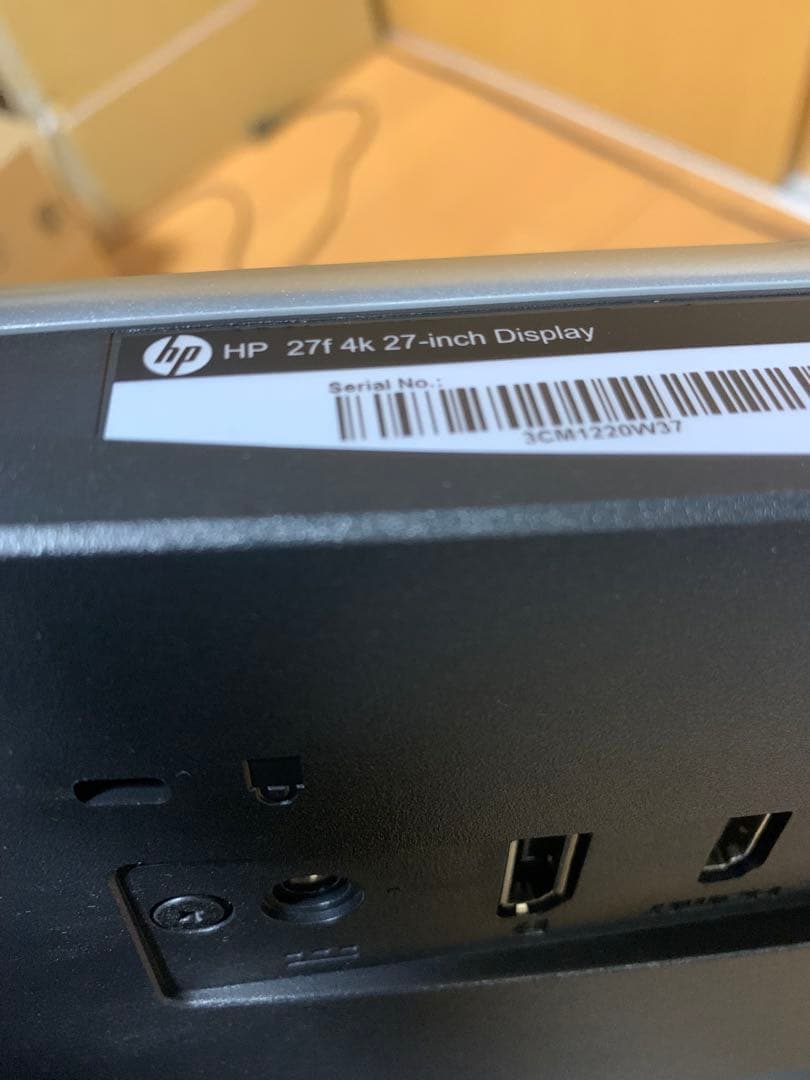 4K 27インチ 液晶モニター HP 27f4K