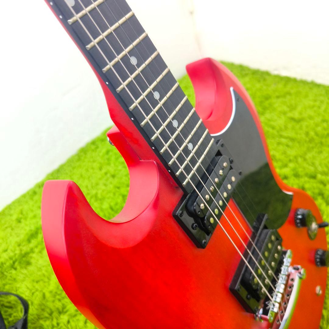 極美品　Epiphone SG エレキギター 赤 艶消し ソフトケース付き