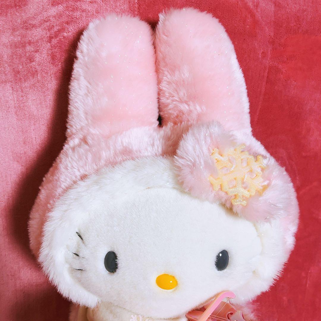 希少レア　ハローキティ　ファイバードールバイオリン　ウサギ　オルゴール　サンリオ