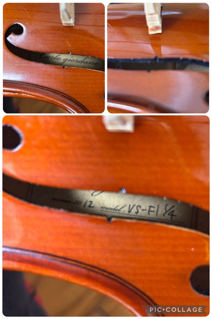【美品】カルロジョルダーノ　バイオリン　VS-F1 1/4 2012年