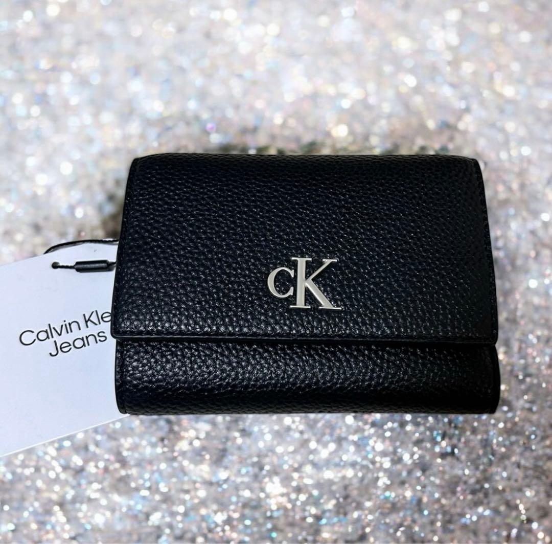 新品　カルバンクライン　二つ折り財布　財布　ブラック