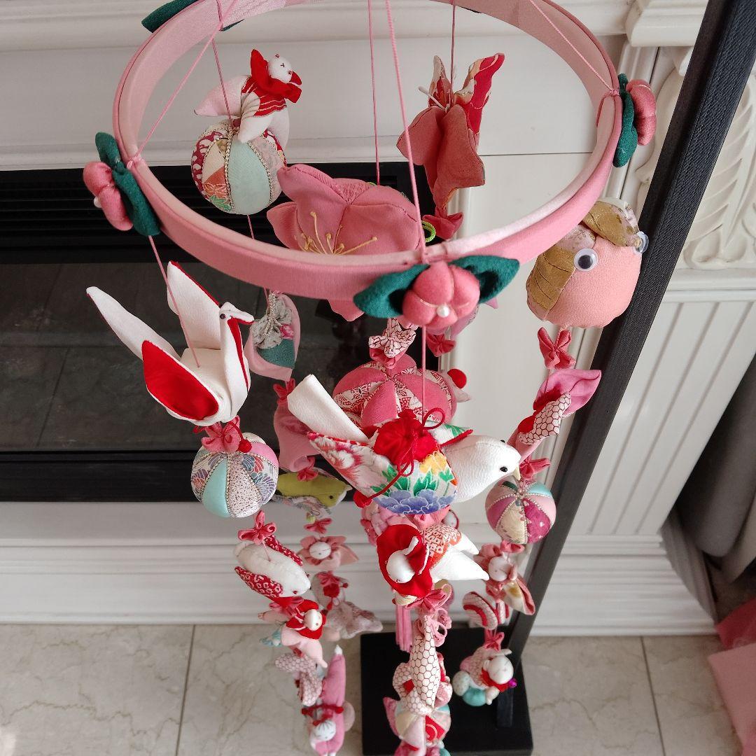 吊るし飾　台付　桜　ひな祭り