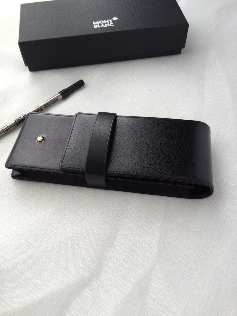 未使用 モンブラン MONT BLANC 3本 ブラック筆箱