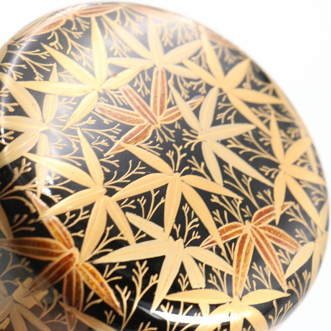 吉田祥雲作 総竹林蒔絵 大棗 茶道具 共箱　V925