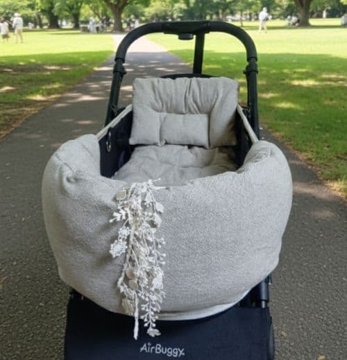 ❤３点セット❤年中使える❤ペットカートコンフォーター＆ライナー＆ピロー　エクリュ