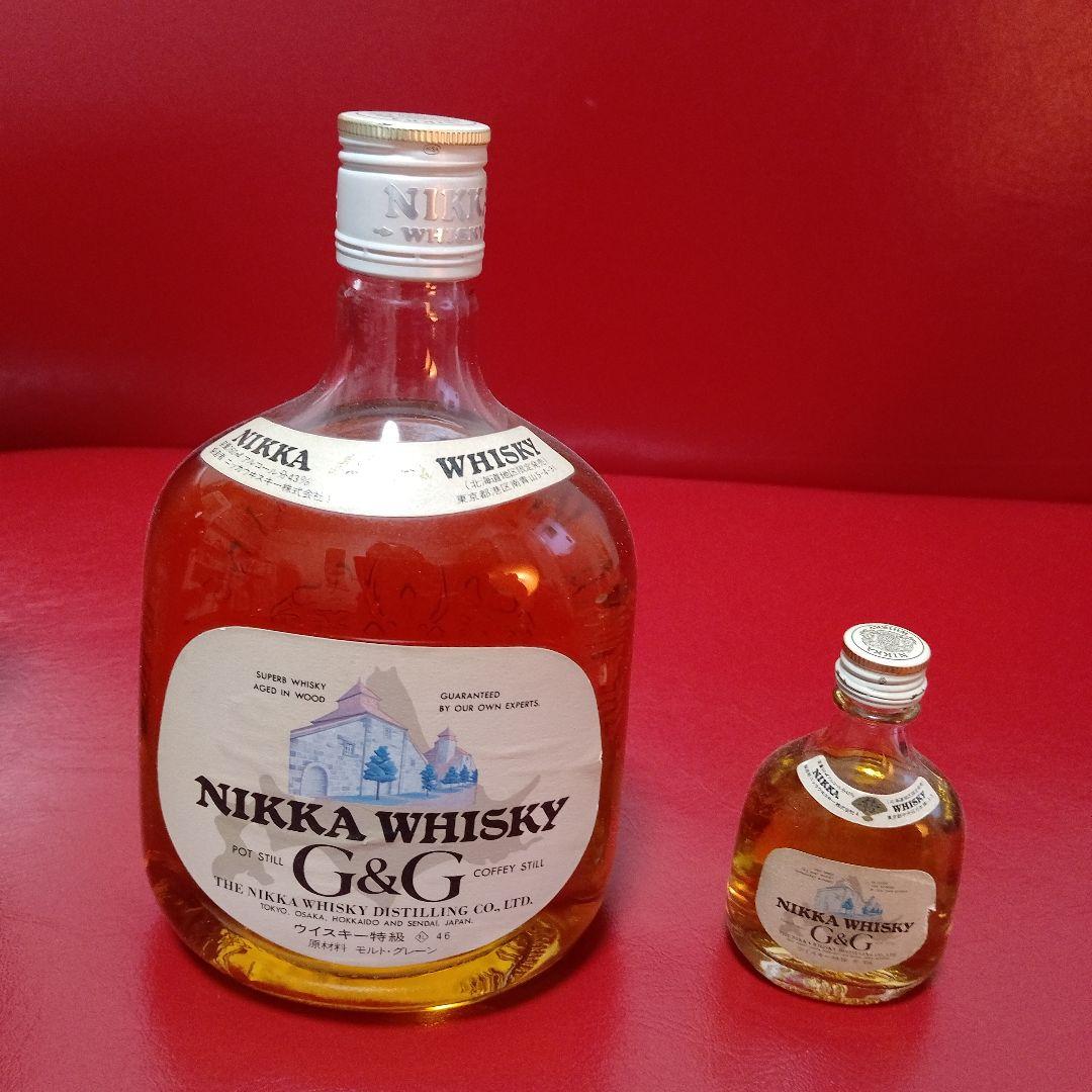木彫り熊ニッカウイスキー G&G 760ml & ミニボトル50ml
