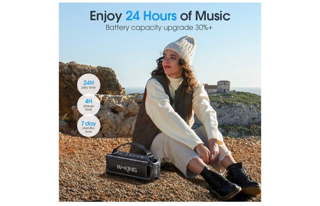 Bluetooth スピーカー ワイヤレススピーカー IPX6防水 アウトドア