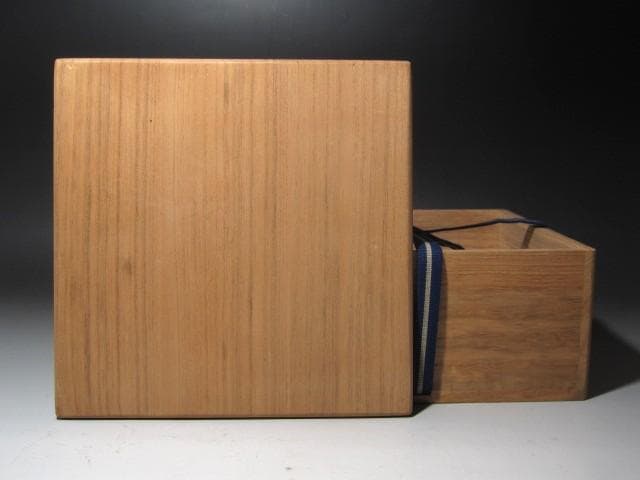 ★　河井寛次郎　辰砂茶碗　色の移ろいが美しい一品です★x495