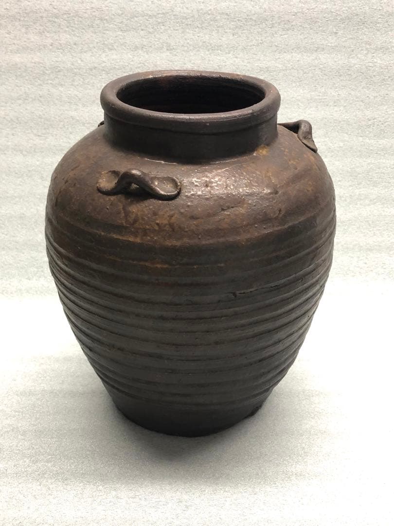 古備前　三耳壺　備前焼　古美術