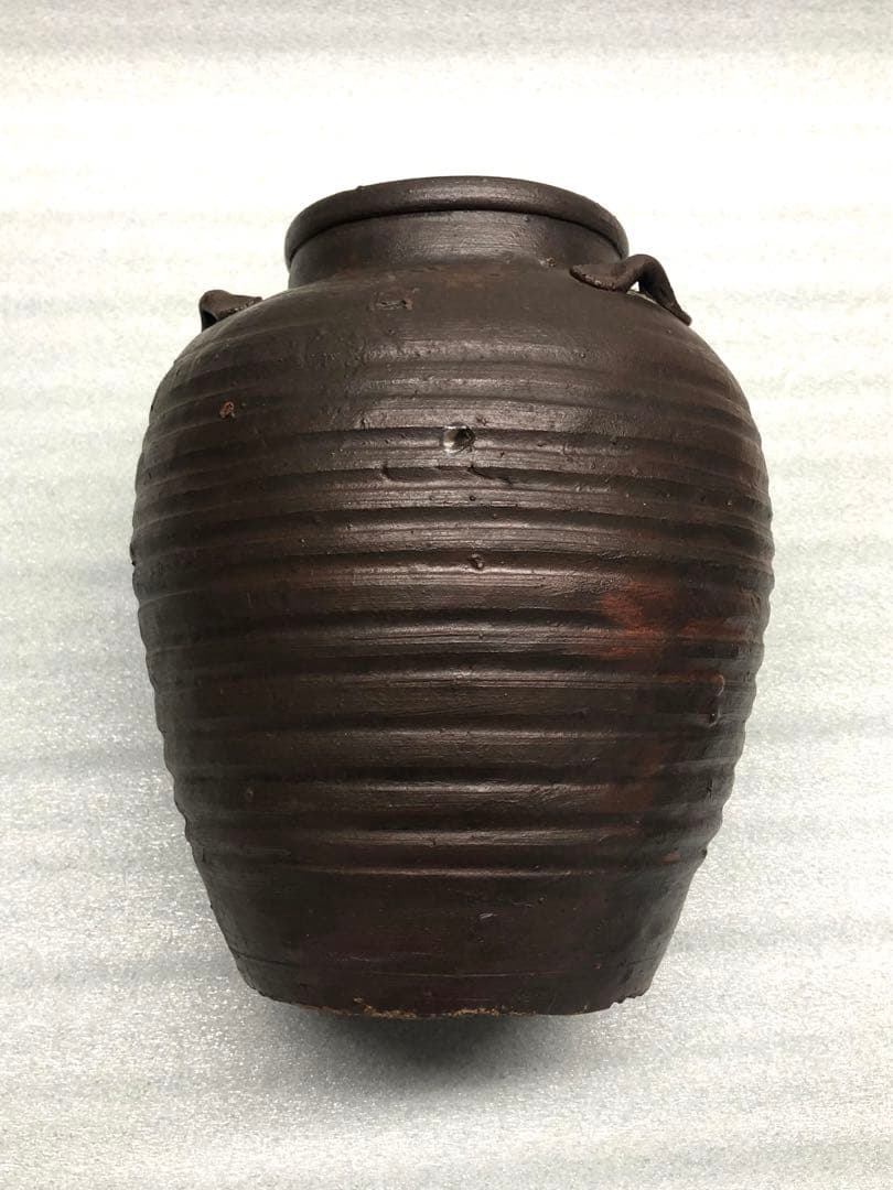 古備前　三耳壺　備前焼　古美術