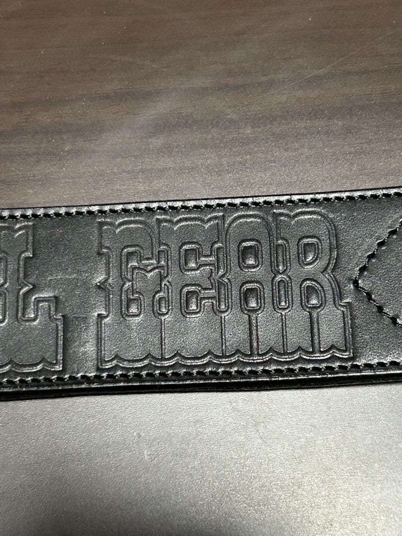 〈美品〉VOLK V-9 LEATHER BELT ブラック