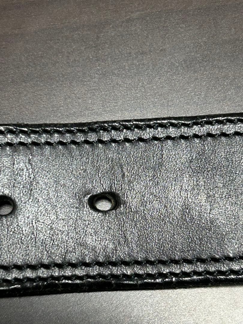 〈美品〉VOLK V-9 LEATHER BELT ブラック