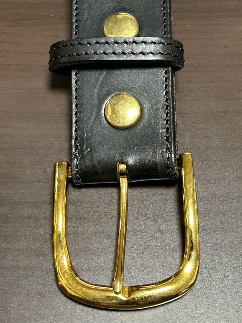 〈美品〉VOLK V-9 LEATHER BELT ブラック